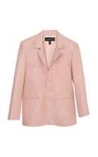 Anouki Single-breasted Leather-effect Blazer