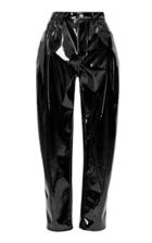 The Attico High-waisted Vinyl Straight-leg Pants