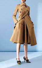 Rochas Double Breasted Cotton Winterproof Trench