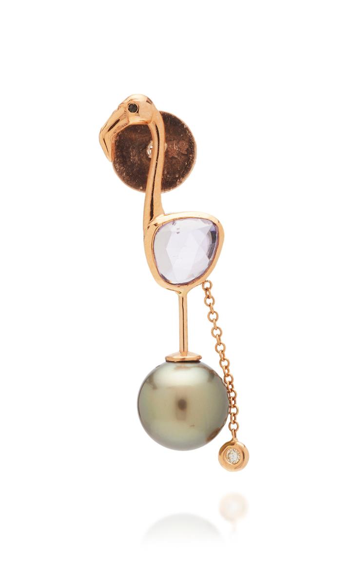 Daniela Villegas Flamingo Stud Single Earring