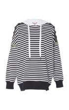 N 21 N&deg;21 Nita Striped Hooded Sweatshirt