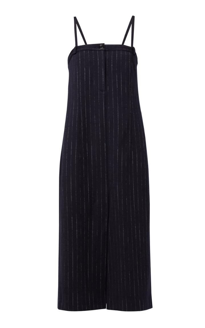 Moda Operandi Dorothee Schumacher Classic Twist Pinstripe Wool-blend Dress