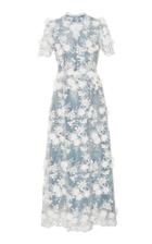 Luisa Beccaria Floral Embroidered Dress