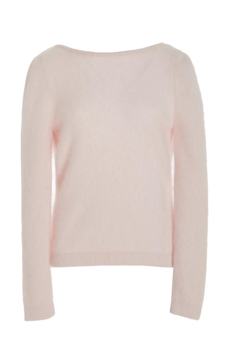 Brandon Maxwell Draped Back Sweater