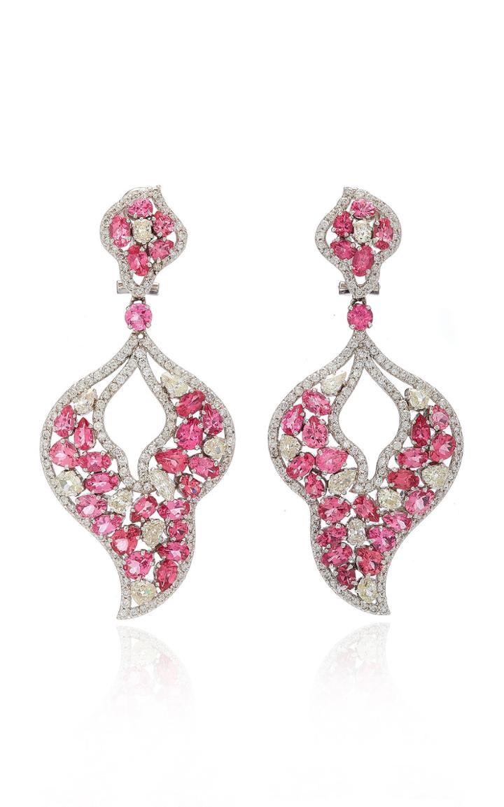 Sanjay Kasliwal One-of-a-kind Diamond And Sapphire Earrings