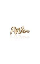 Alison Lou Mrs. 14k Gold Diamond Single Stud Earring