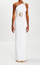 Moda Operandi Sergio Hudson Asymmetric Stretch Crepe Backless Gown