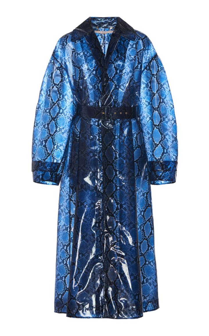 Emilia Wickstead Winslow Python-patterned Lam Coat