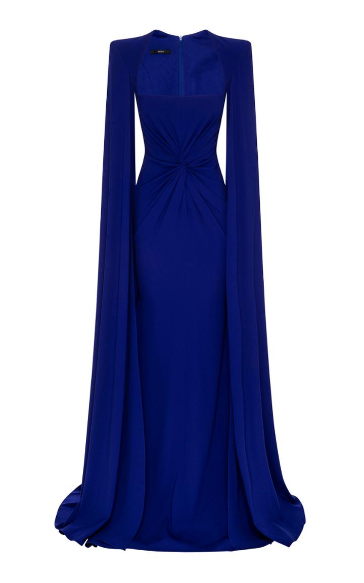 Moda Operandi Alex Perry Kennedy Ruched Satin Gown Size: 4