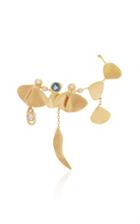 Charlotte Wendes One-of-a-kind Big Gingko Safire Single Earring