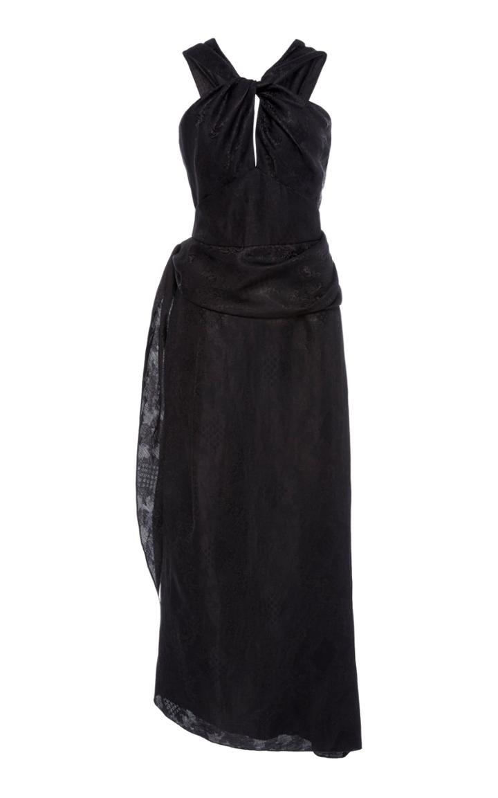 Derek Lam Twisted Halter-neck Wrap Dress