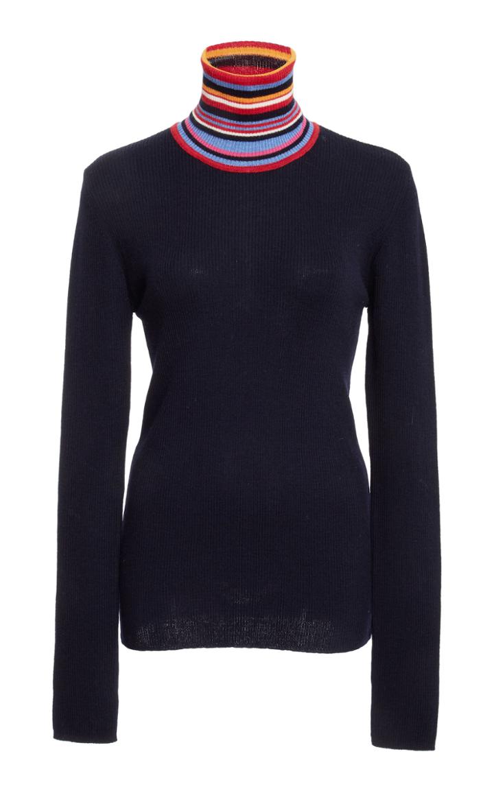 Tory Burch Alana Stripe Neck Sweater