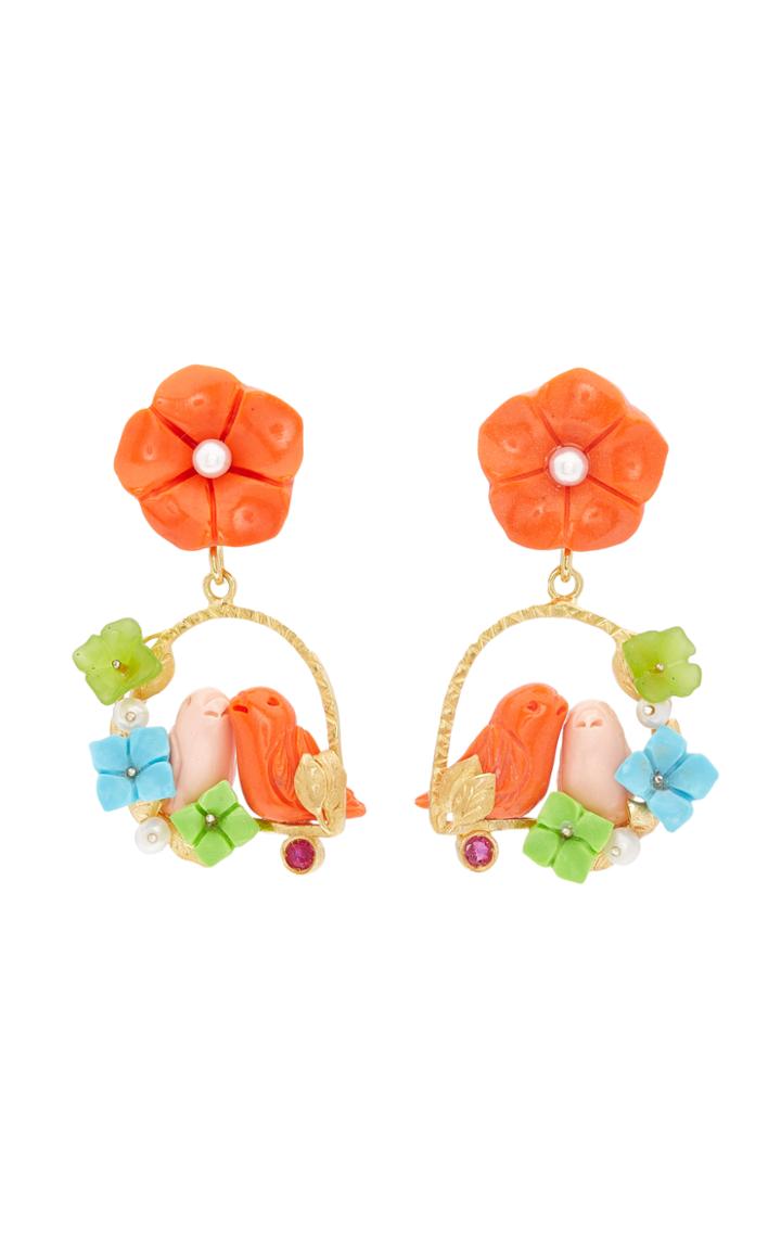 Of Rare Origin 18k Gold Vermeil Multi-stone Earrings