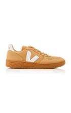 Veja Bastille Two-tone Leather-trimmed Nubuck Sneakers