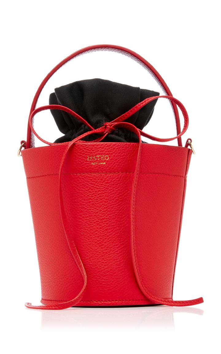 Mateo The Madeline Bucket Bag In Rouge