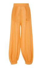 Three Graces London Hilda Linen-blend Voile Trousers