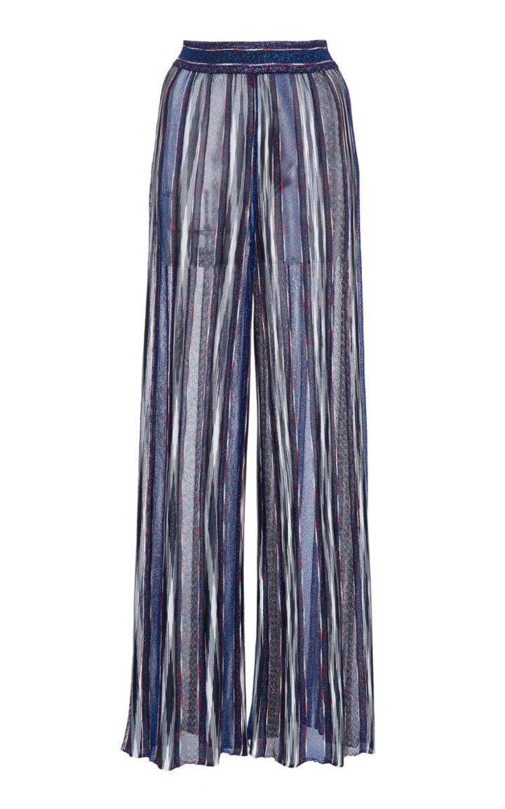 Moda Operandi Missoni Printed Straight-leg Lurex Pants