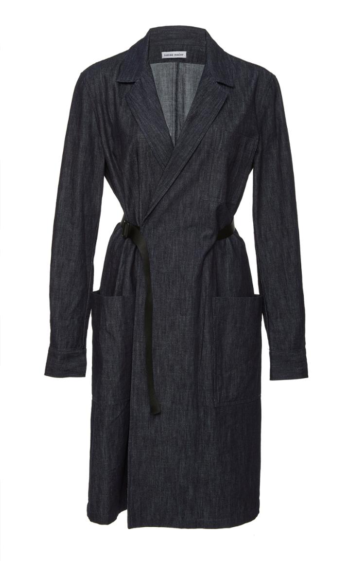 Tomas Maier Light Denim Blazer Dress