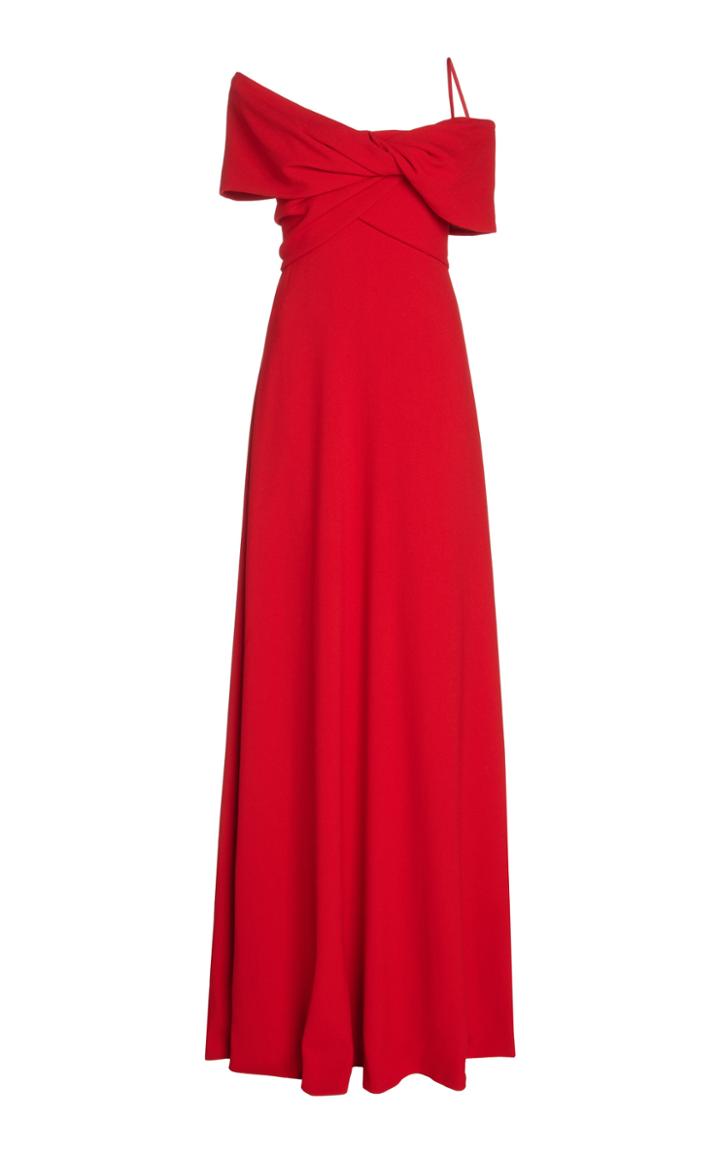 Moda Operandi Giambattista Valli Twist-detailed Crepe Off-the-shoulder Gown