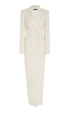 Ralph Lauren Kristian Double-breasted Silk Dress