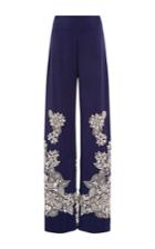 Jonathan Simkhai Silk Cutout Embroidered Pant