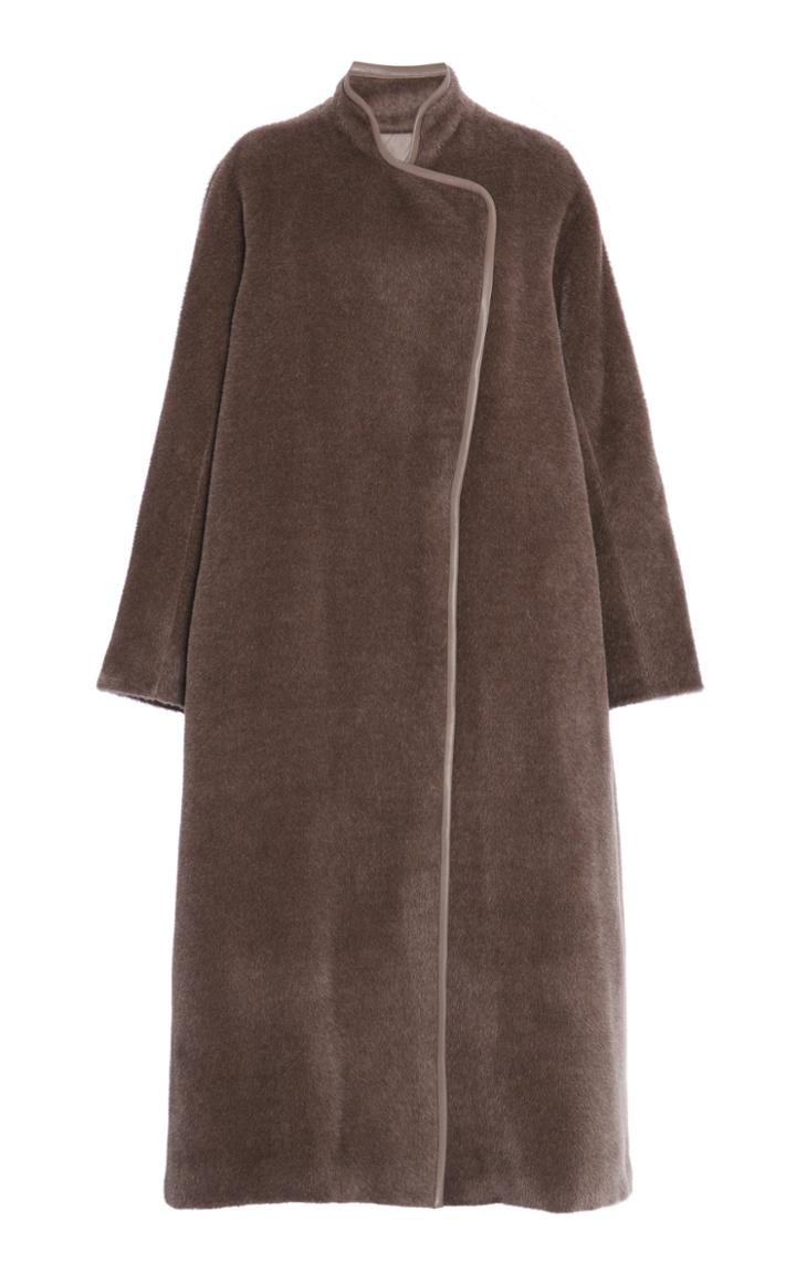 Moda Operandi Agnona Spazzolino Brushed Alpaca-wool Coat