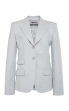 Moda Operandi Alberta Ferretti Flannel Single Breasted Jacket