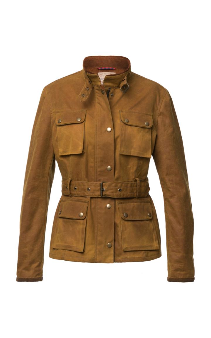 Moda Operandi Lena Hoschek Rebel Belt-detailed Oiled Military Jacket