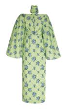 Moda Operandi Emilia Wickstead Floral-print Cotton-blend Turtleneck Dress Size: 8