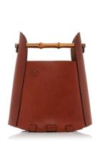 Moda Operandi Loewe Bamboo Leather Bucket Top Handle Bag