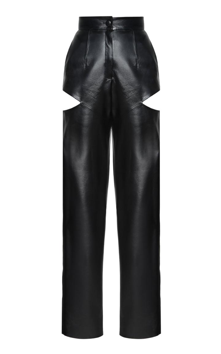 Moda Operandi Matriel Faux Leather Cut Out Trouser