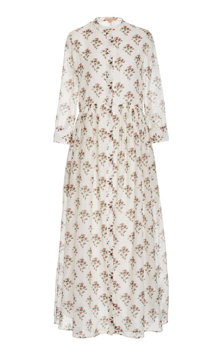 Brock Collection Floral-print Cotton-silk Dress
