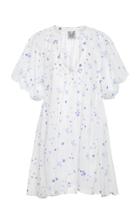 Thierry Colson Shanta Embroidered Cotton-voile Mini Dress