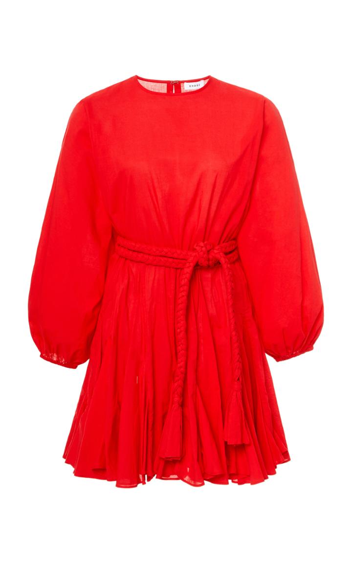 Moda Operandi Rhode Ella Tie-waist Cotton Mini Dress Size: S