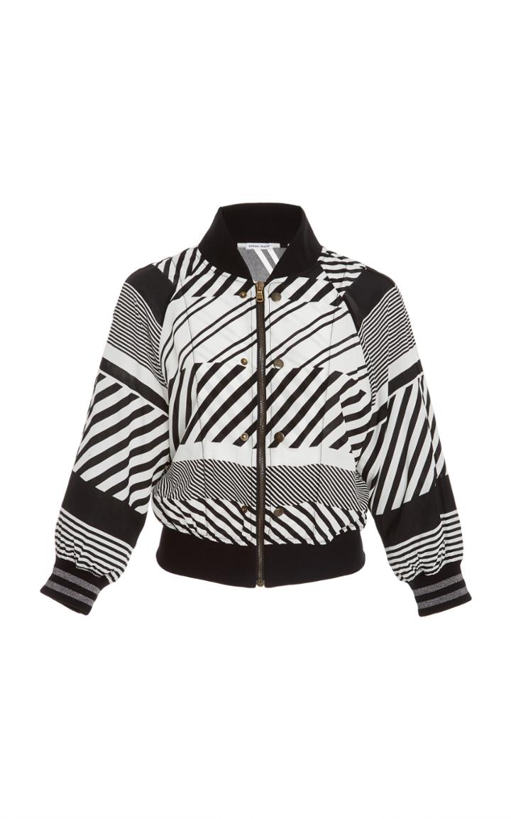 Tomas Maier Printed Bomber Blouson