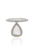 Nina Runsdorf 18k White Gold Diamond Flip Ring