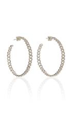Shay Essential Pave Link Hoops
