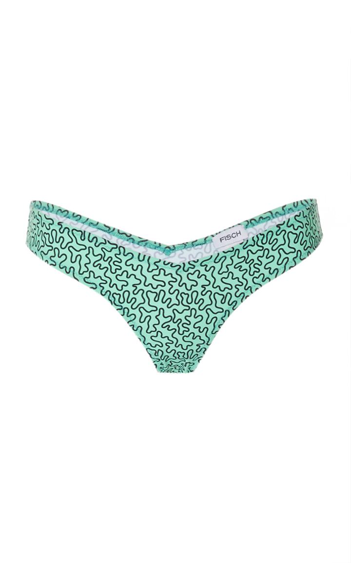 Fisch Grenadins Printed Low-rise Bikini Bottom