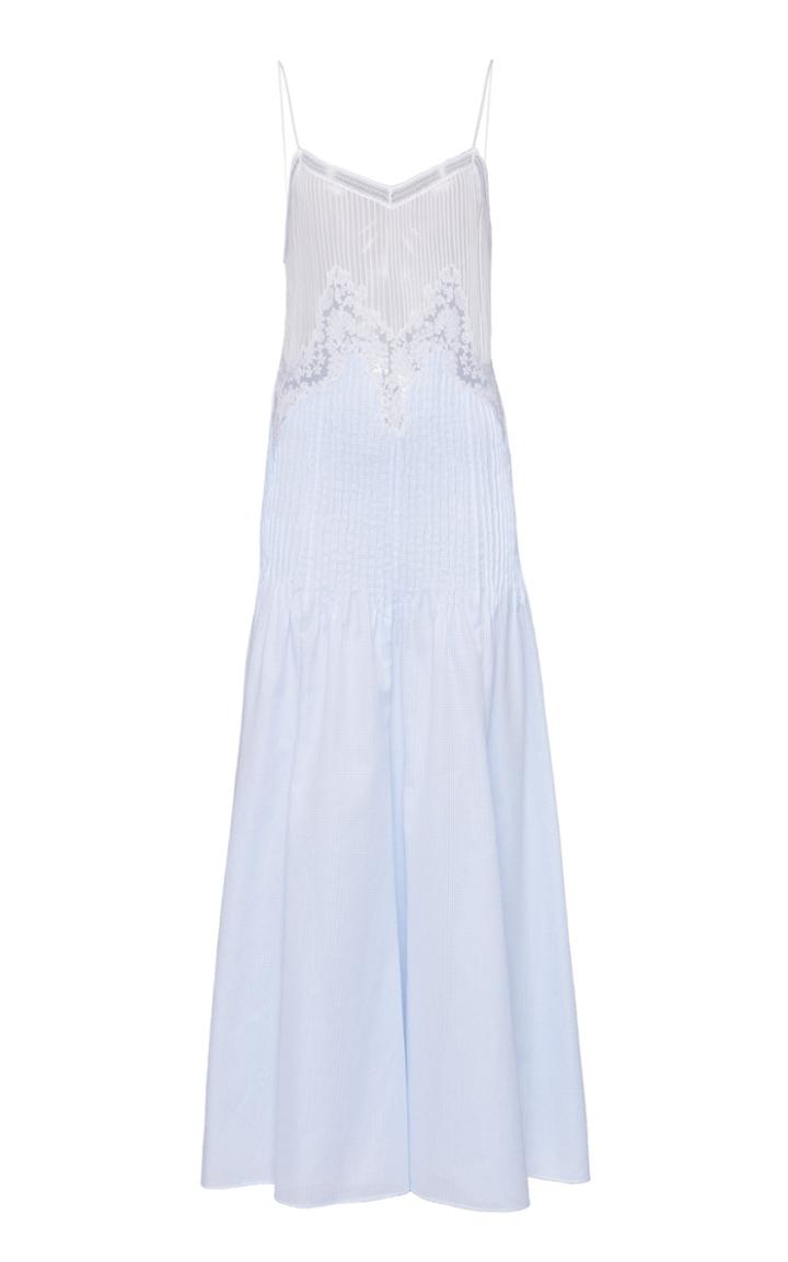 Moda Operandi Gabriela Hearst Freda Camisole Pintuck Cotton Dress Size: 36