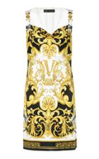 Versace Printed Satin Mini Dress