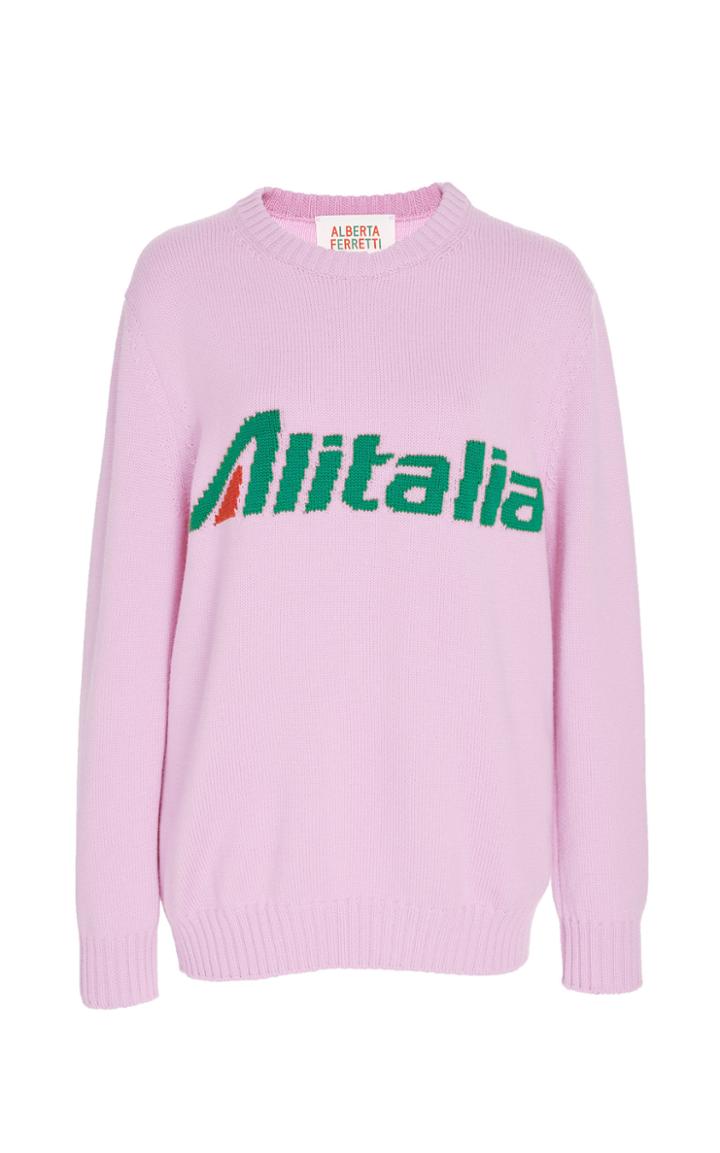 Alberta Ferretti Alitalia Virgin Wool Sweater