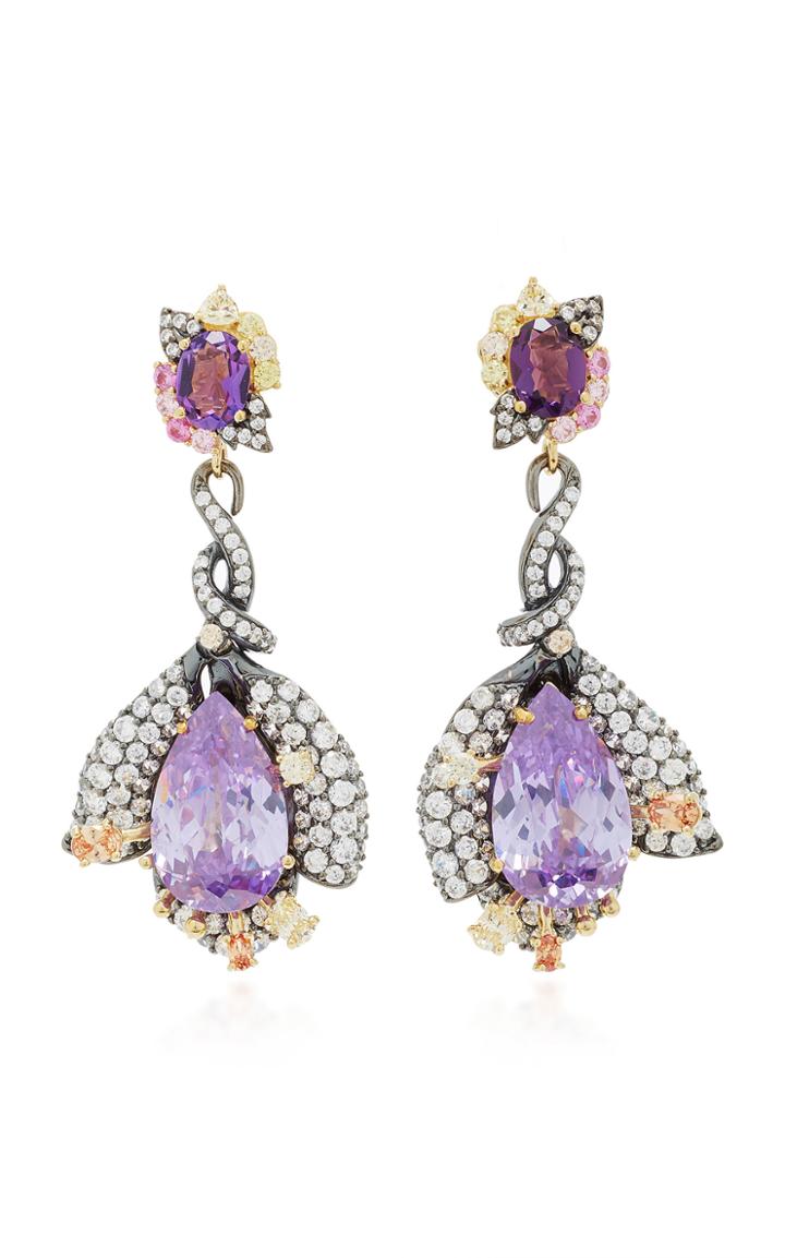 Anabela Chan M'o Exclusive: Fuchsia Amethyst Earrings