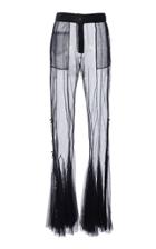 Moda Operandi Loewe Embellished Organza Flared Pants Size: 34