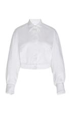 Moda Operandi Unttld Open Back Cropped Shirt Size: 2