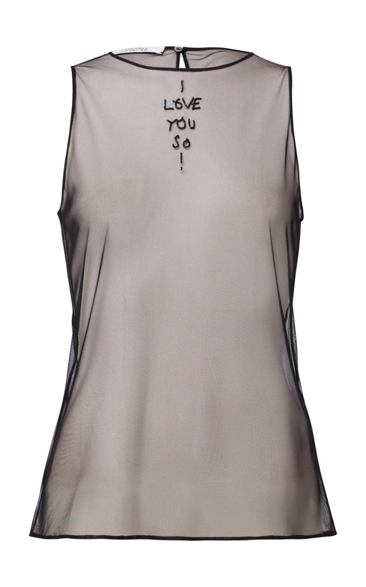 Moda Operandi Dorothee Schumacher Love Notes Sheer Chiffon Top