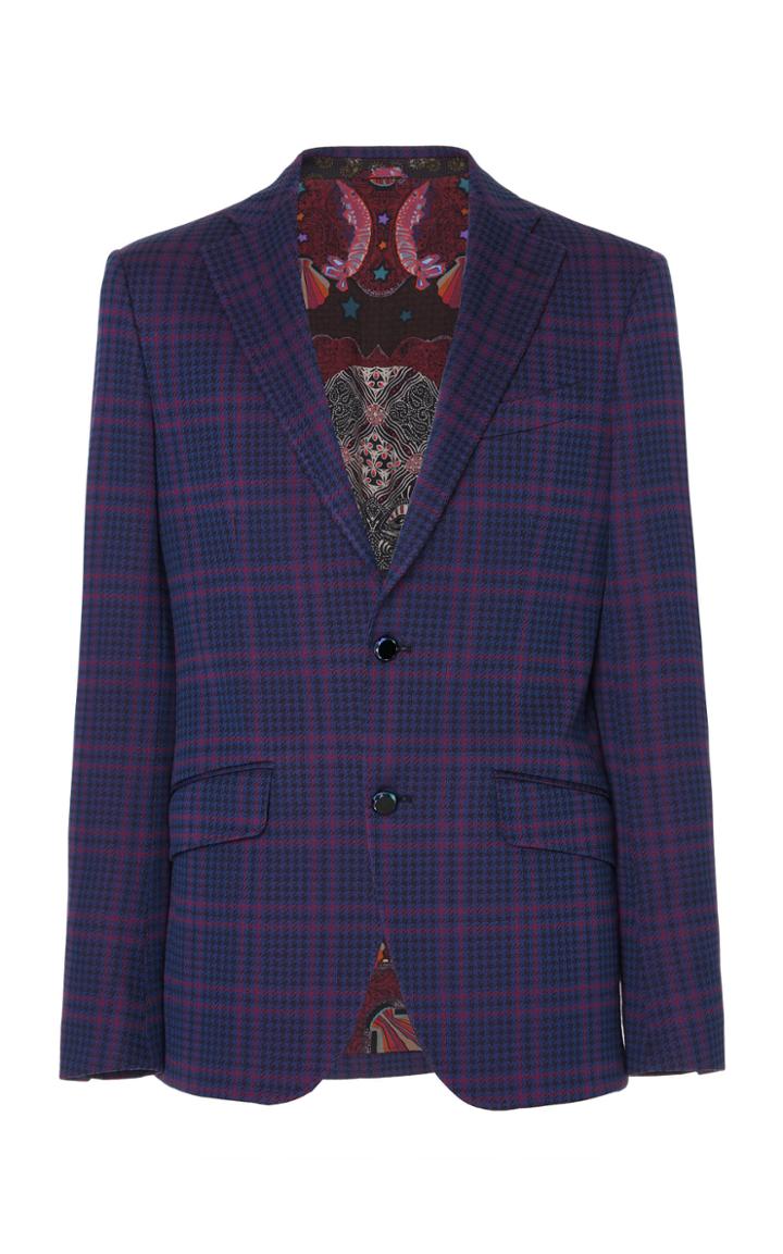 Etro Notched Lapel Jersey Jacket