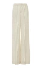 Maison Margiela High-rise Striped Wool Wide-leg Pants