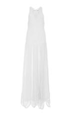 Rosetta Getty Sleeveless Crewneck Hand Crocheted Tank Gown
