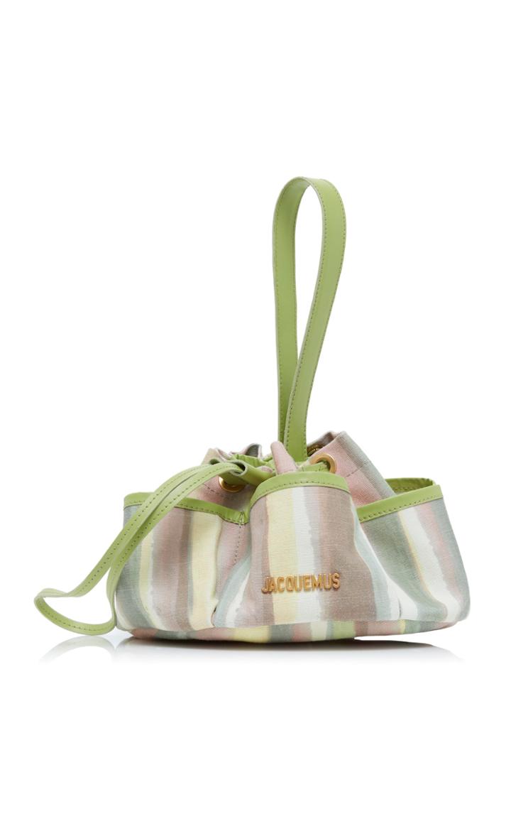 Jacquemus Le Sac A Outil Striped Cotton-canvas Bag