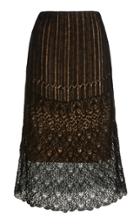 Moda Operandi Vince Lace-trimmed Knit Midi Skirt